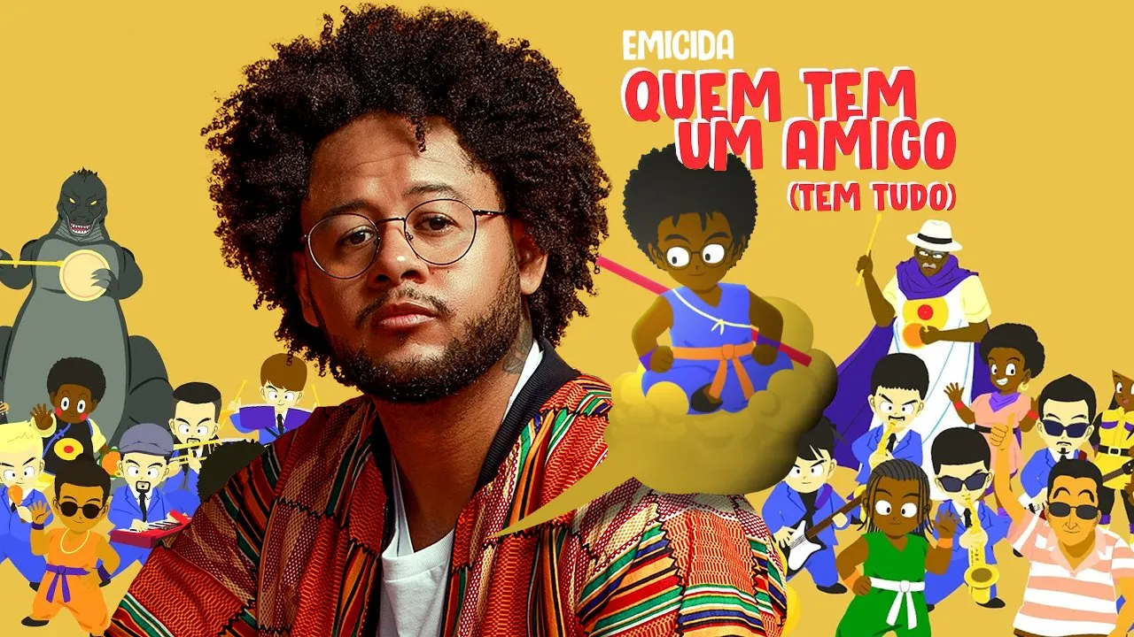 Emicida mergulha no universo de Dragon Ball Z para o clipe de single com Zeca Pagodinho