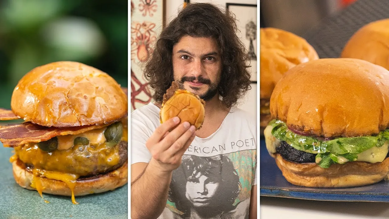 3 tipos de hambúrgueres delivery por Mohamad Hindi
