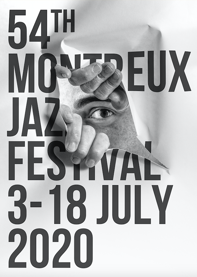 O pôster da 54ª edição do Montreux Jazz Festival foi assinado por JR, famoso por suas colagens monumentais.