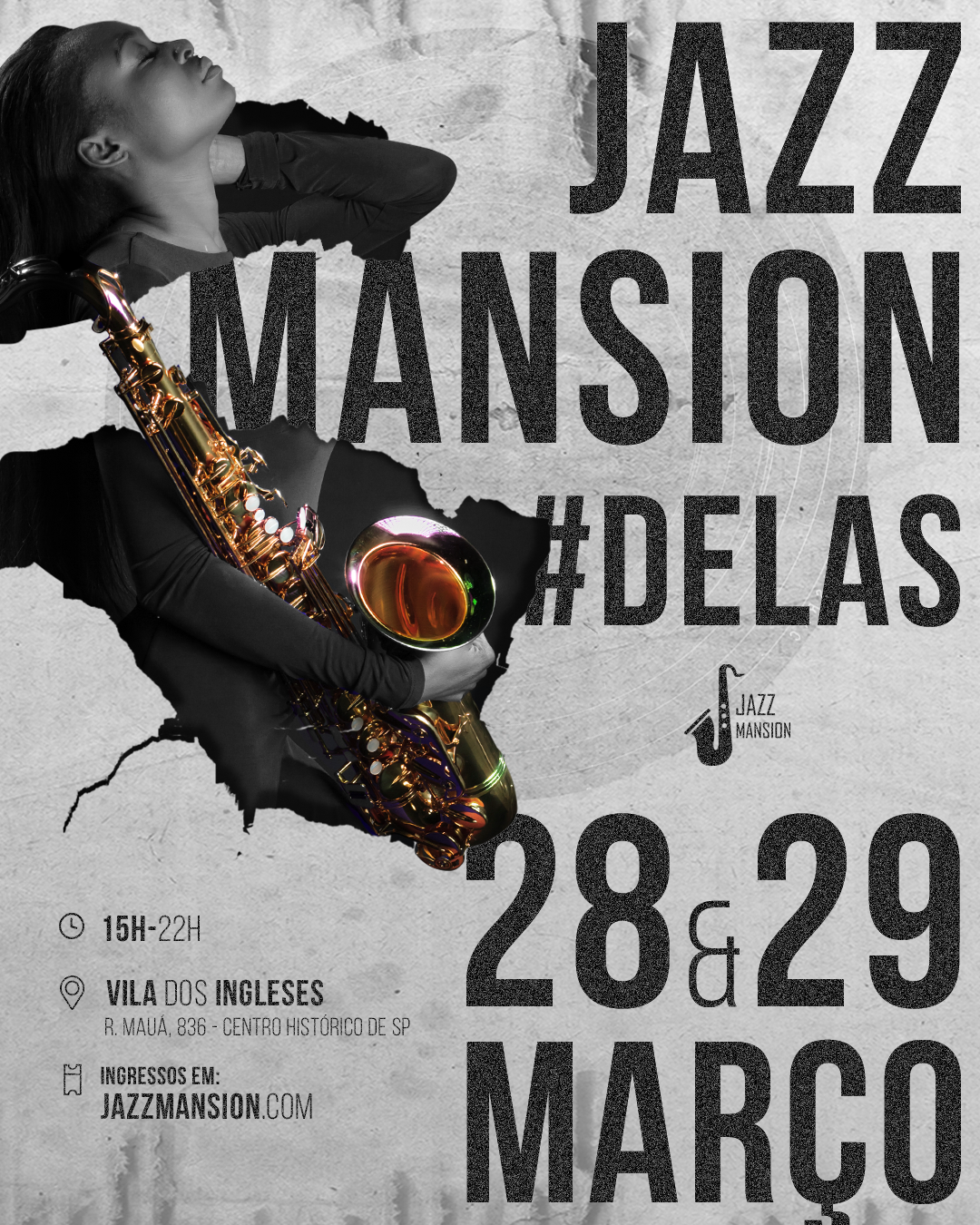 Cartaz oficial da edição #22 da Jazz Mansion SP